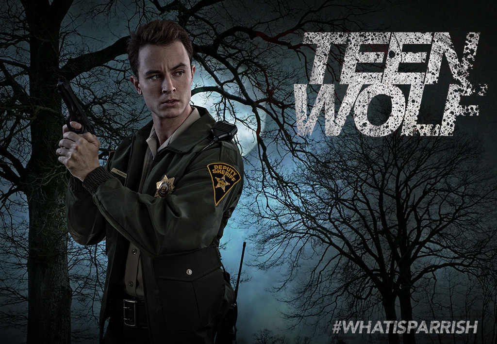 Ryan Kelley as Deputy Jordan Parrish in Teen Wolf. 